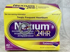 Nexium Heartburn Medicine Delayed 24 Hour 20mg 42 Tablets Exp 01/2027