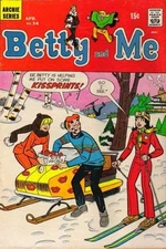 Betty And Me #34 GD; Archie | low grade - April 1971 Snow Skiing - w/Bag+Board