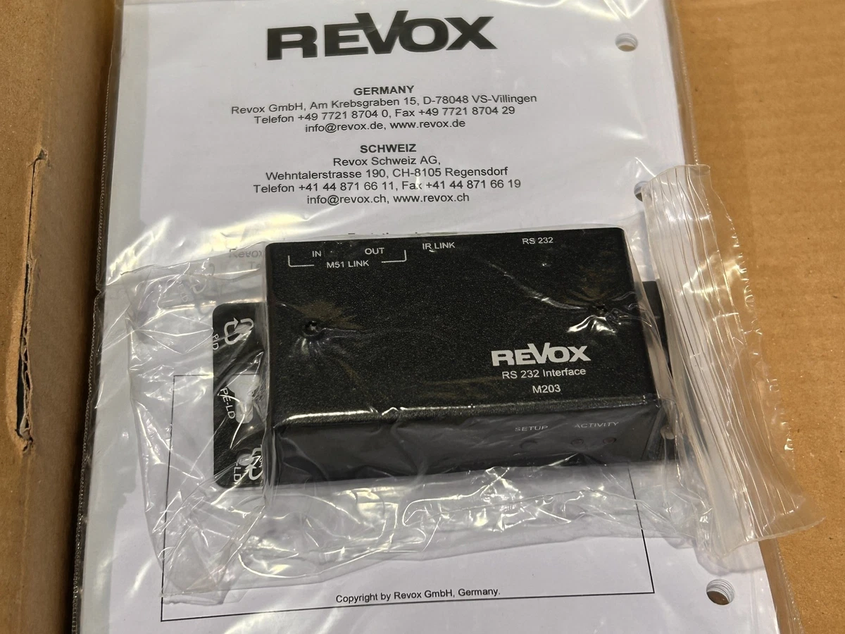Interfaz Revox Re: connect M203 M-Link - Loewe Control - 1.551.067.03