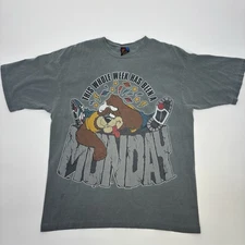 Vintage Sun Sportswear T Shirt Large Monday Joke 90’s Big Graphic Oversized USA