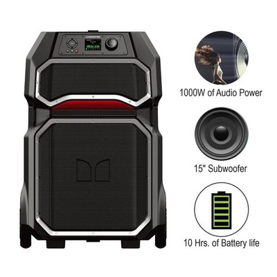 Monster Rockin Roller X Bluetooth w/ Speaker Microphone IPX4 Rating: Water Resis