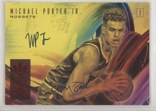 2018-19 Panini Court Kings Fresh Paint Ruby 92/99 Michael Porter Jr Auto mi8
