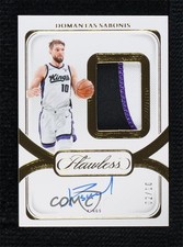 2023-24 Flawless Signature Prime Materials Gold 2/10 Domantas Sabonis Auto 0c3