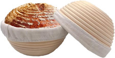 7 Inches round Banneton Basket for Bread Proofing, Dough Proofing Bowls with Rem