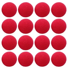  Set of 2 Red Rubber Clown Nose Party Decoration Circus Theme Decorations