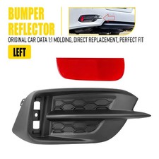Rear Bumper Reflector Light Cover Bezel Assembly Left For 2016-2021 Honda Civic