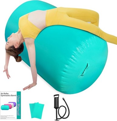 Air Roller Gymnastics Barrel, Inflatable Tumbling Equipment for Girls, Back