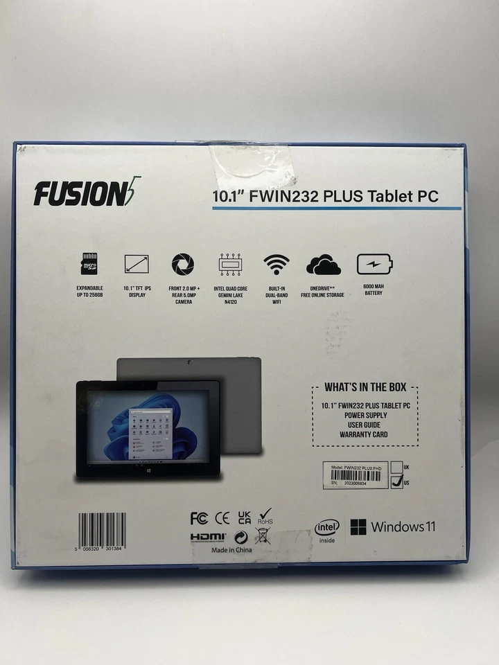 Fusion 5 10.1 FWIN232 Plus Tablet PC Windows 11, 256GB - Image 2 of 4