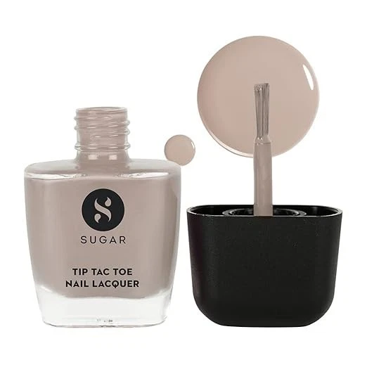 SUGAR Cosmetics Tip Tac Toe Nail Polish Classic | Long Lasting, 100% Chip Resis...