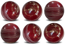Cricket Ball Leather Cricket Hard Balls Hand Stitched T20 Match Quality 5.5 OZ