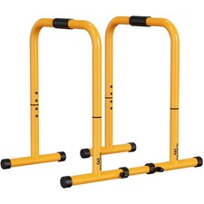 Heavy Duty Dip Station - Adjustable Dip Bars for Fitness  Strength Training