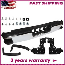 Steel Rear Bumper Assembly Chrome For Silverado Sierra 2500hd 3500hd 2015-2019