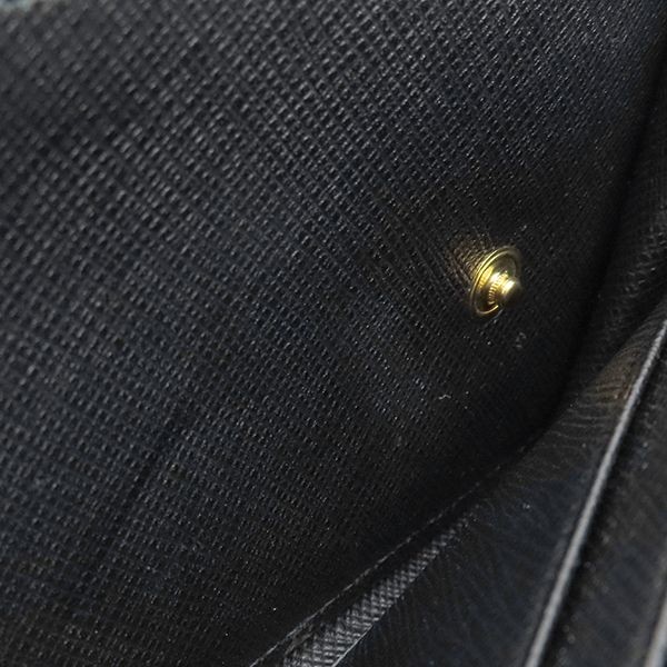 PRADA Long Wallet Logo Plate in Saffiano Nero 7.4*3.5*0.7 inch thumbnail 5