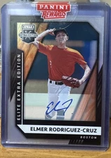 Elmer Rodriguez-Cruz 2021 Panini Elite Extra Edition Signatures Auto #97 Yankees