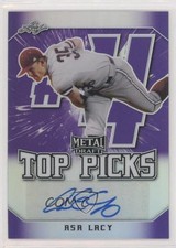 2020 Leaf Metal Draft Top Picks Purple Rainbow 22/25 Asa Lacy #TP-AL1 Auto 4t6