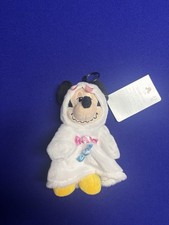 2026 Disney Parks Halloween Mickey Mouse Ghost Plush Bag Charm NEW