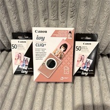 Canon Ivy CLIQ Instant Camera Printer Pink Bluetooth App Connectivity