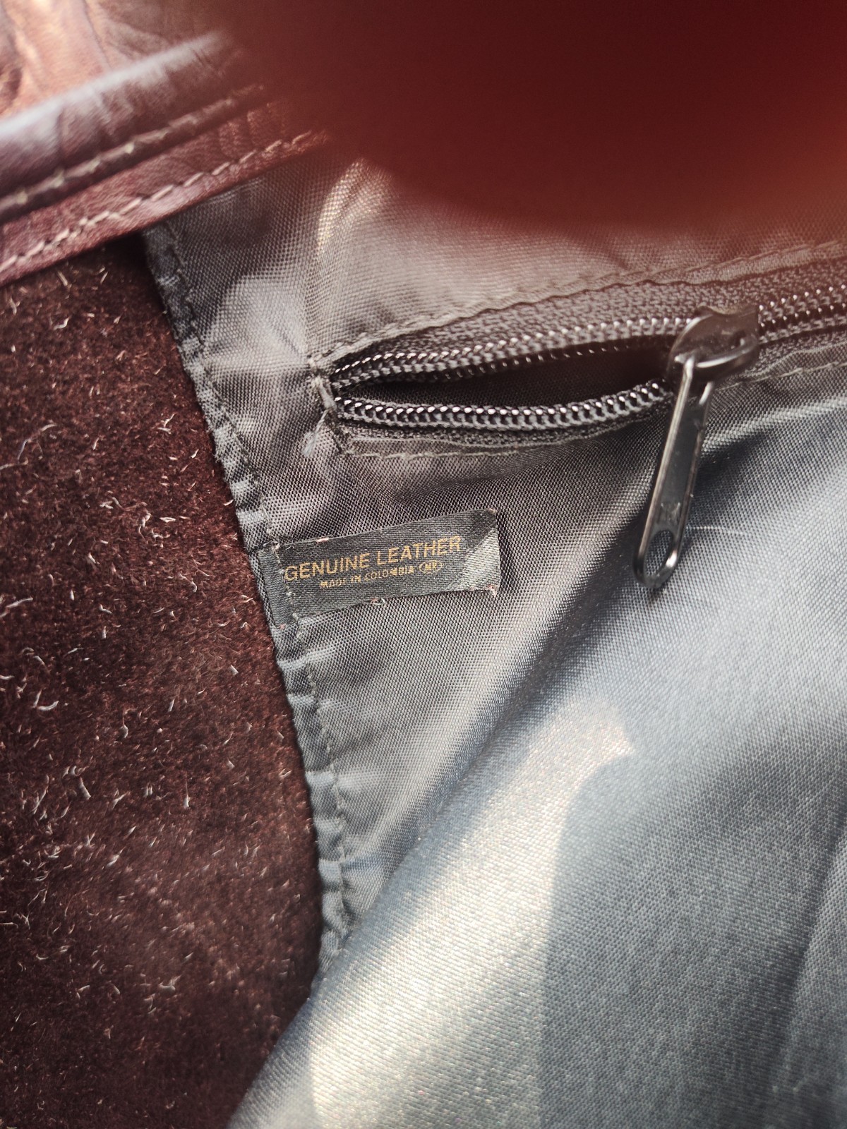 Brown Clava-style Leather Drawstring Backpack - image 10