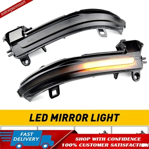 Dynamic Switchback LED Strips Towing Mirror Light Pair For 17-22 Ford Superduty
