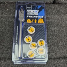 Gripit Yellow Heavy-Duty Plasterboard Fixings - Curtain & Blind Hanging Kit