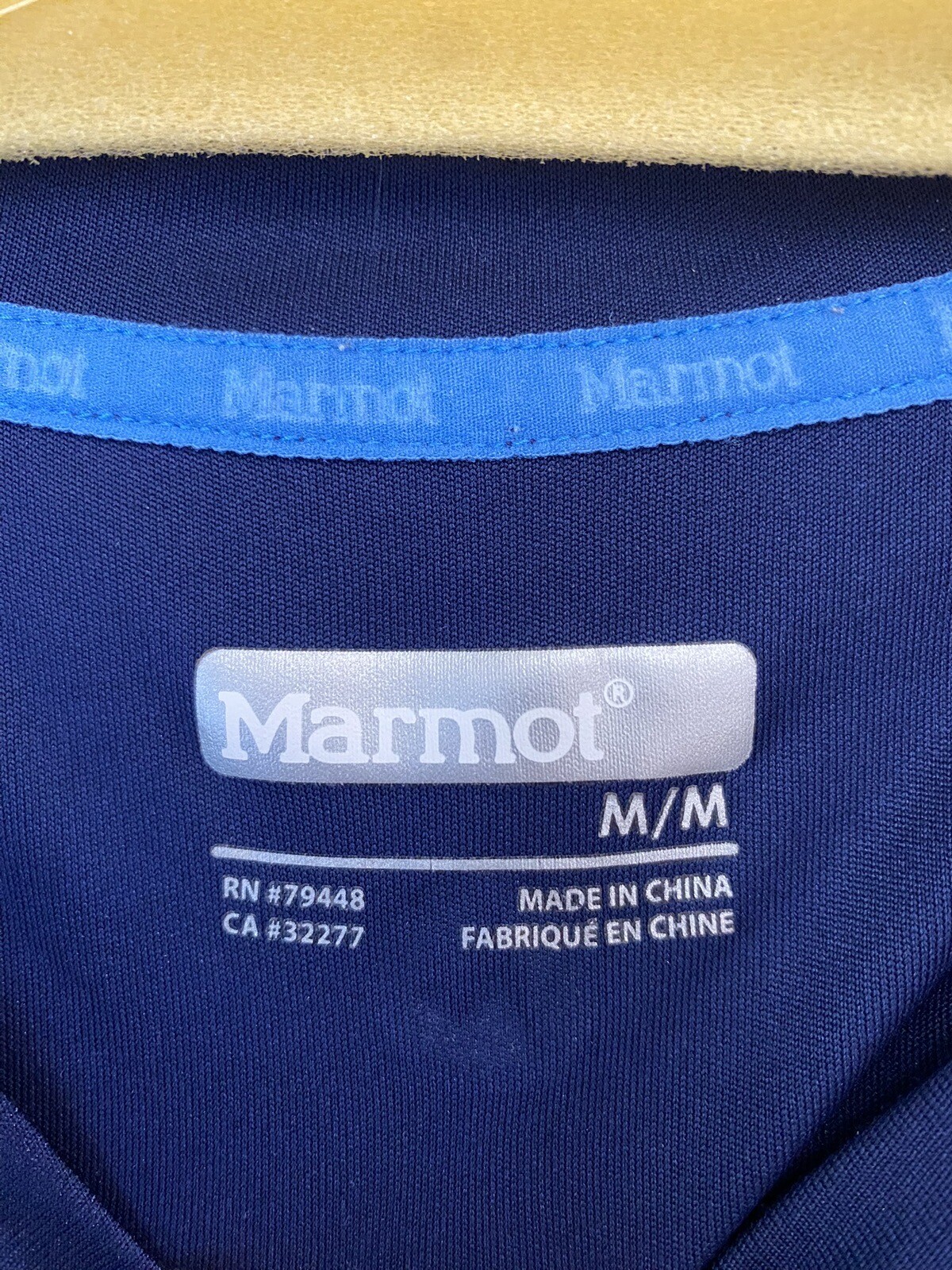 Marmot Windridge UV50 Long Sleeve Shirt Blue Hiking Activewear Men&rsquo;s Medium M