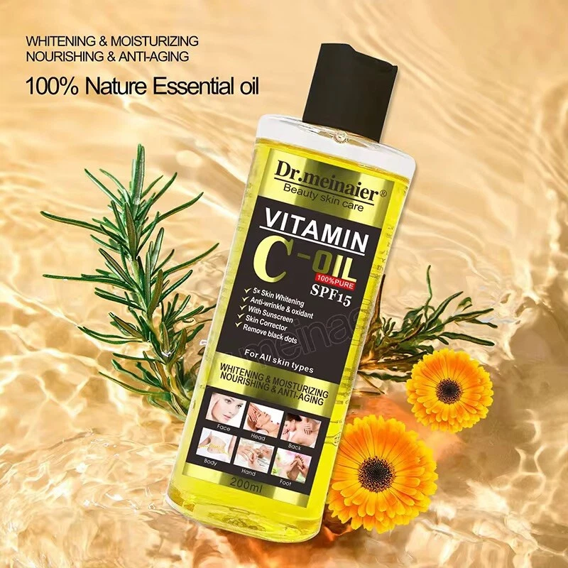 Vitamin C Whitening Body Oil with sunscreen 200 ml USA Stock - Image 2 of 4