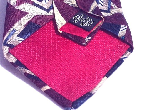 Corbata de cuello italiana geométrica 100 % seda ZIANETTI (2) colección - Imagen 5 de 10