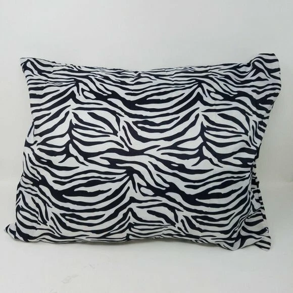 Travel Pillow Cover – Black and White Zebra Case