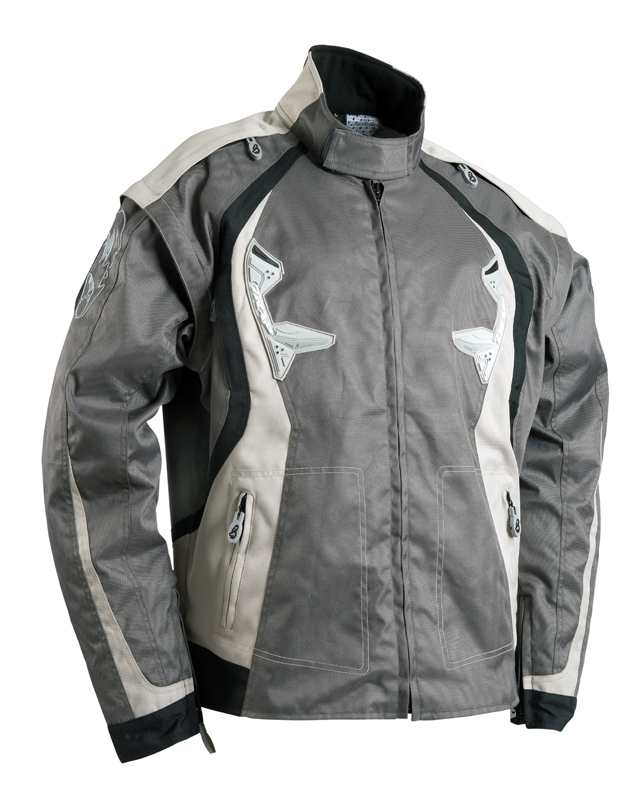 Veste moto cross enduro TRAP gris M avec tissu respirant