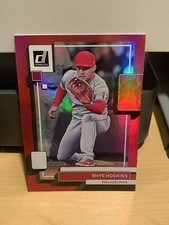 2022 Donruss Baseball RED Variation #186 Rhys Hoskins - Philadelphia Phillies