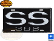 Ss 396 License Plate Embossed Aluminum Black Background Gm Licensed Vanity Tag Ss 396 License Plate Embossed Aluminum Black Background Gm Licensed Vanity Tag