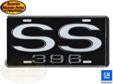 CAMARO CHEVELLE CORVETTE IMPALA SS 396 LOGO LICENSE PLATE CHEVROLET VANITY TAG