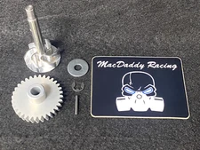 MacDaddy Racing Yamaha Banshee Billet Water Pump and Billet Aluminum Gear