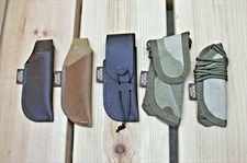 Leather/Cordura Sheath for Pocket knife - Israel Hand made