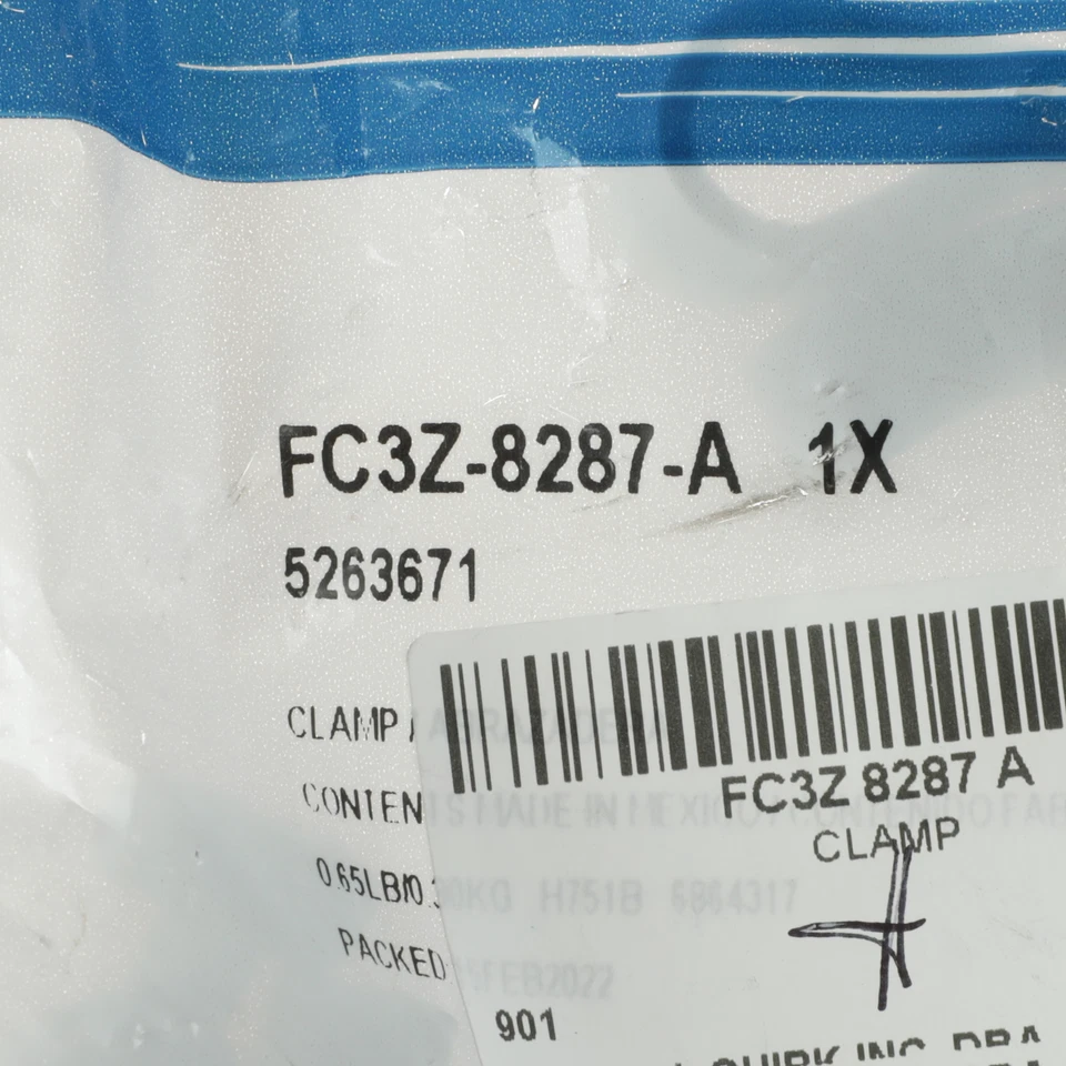 Abrazadera de tubo de escape Super Duty serie F 2015-2022 OEM Ford FC3Z-8287-A Foto 4 de 4