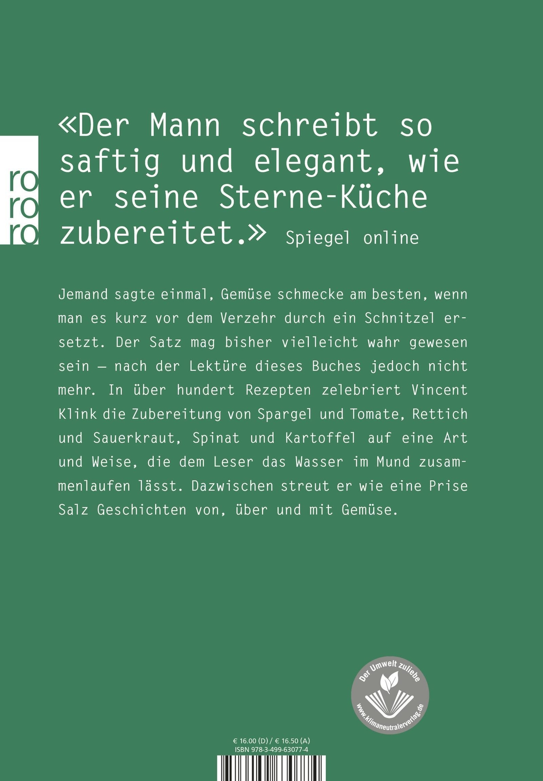 Thumbnail - Voll Ins Gemüse 120 Essentielle Rezepte Und 40 Storys Vincent Klink
