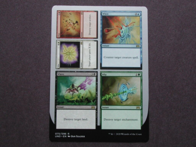 2020 MTG Rare Split Instant "Who What When Where Why" NM+ Magic Card #075  UND | eBay