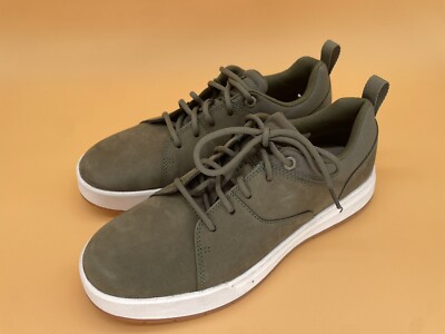 Size 7.5 M Timberland Men Maple Grove Oxford Dark Green Nubuck  Shoes Casual