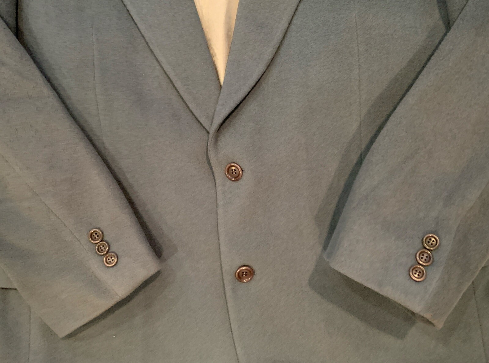 Hugo Boss Mens Cashmere Blend Gray Blazer/ Sport Coat Size 44R Vintage 2 Button thumbnail 6