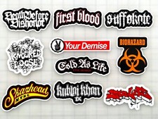 Hardcore Vinyl Sticker Lot 10 Stickers SET 3 punk sxe straight edge post metal