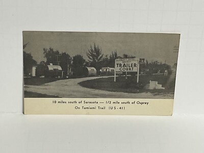 Osprey Trailer Court Osprey Florida FL Postcard A88