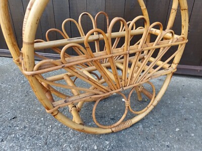 Zeitungsstnder Retro Blumenstnder Bambus Boho Design 50er Vintage 60er |  eBay.de