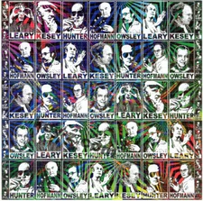 Psychedelic Pioneers BLOTTER ART perforated sheet paper psychedelic art