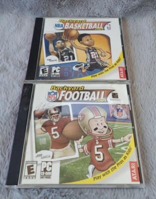 Backyard Football Basketball 2004 PC CD-ROM Cover Atari Win98 Me 2000 XP
