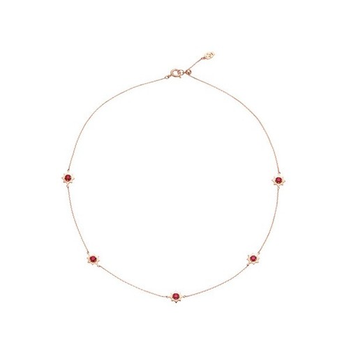 TROIS-ROIS-14K-Gold-Ruby-Red-Corona-Necklace-TK0316-Ko-Jun-Hei-Han-Hye-jin
