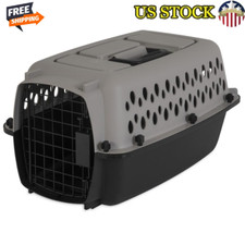 Portable Dogs Crate Plastic Pet Kennel Secure Durable Easy Assembly Travel New