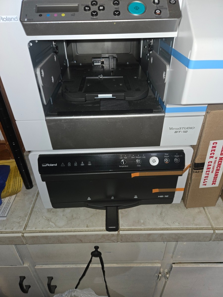 Roland Versa Studio BT-12 Direct to Garment Printer and HB Roland Versa Studio BT-12 Direct to Garment Printer and HB