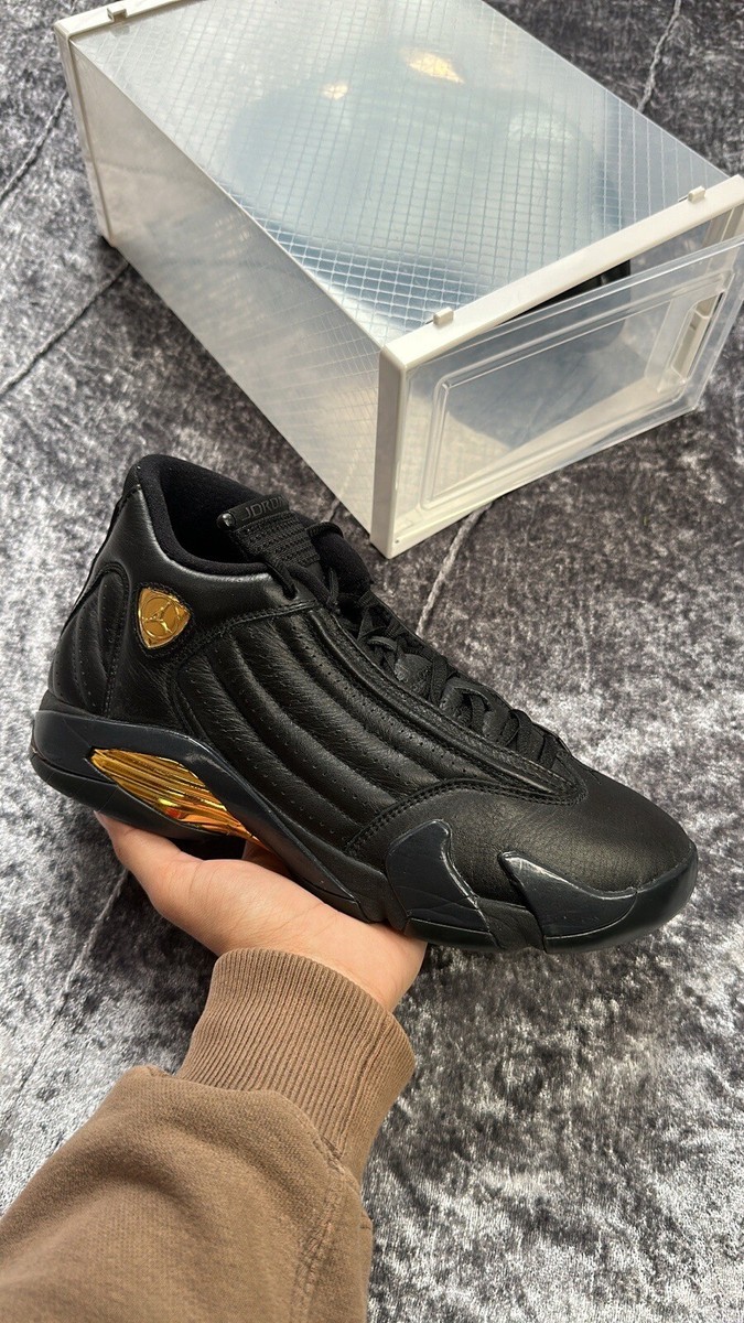 Nike Air Jordan 14 Retro Gold Black Defining Moments 2017 Size