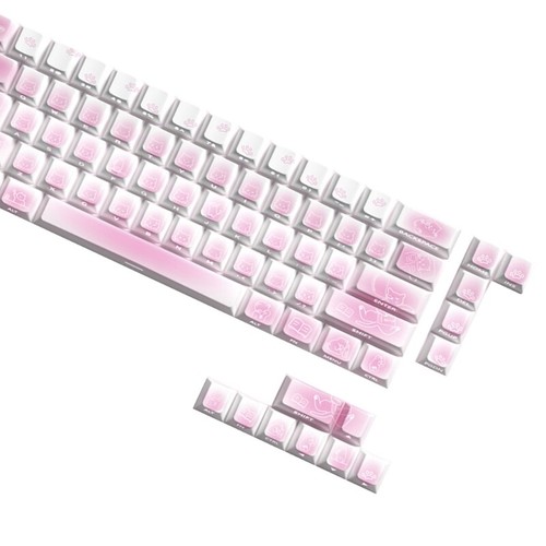 Kätzchen Motto Seite bedruckt beleuchtet Tastenkappen für mechanische Tastaturen Keycap Set - Bild 9 von 10