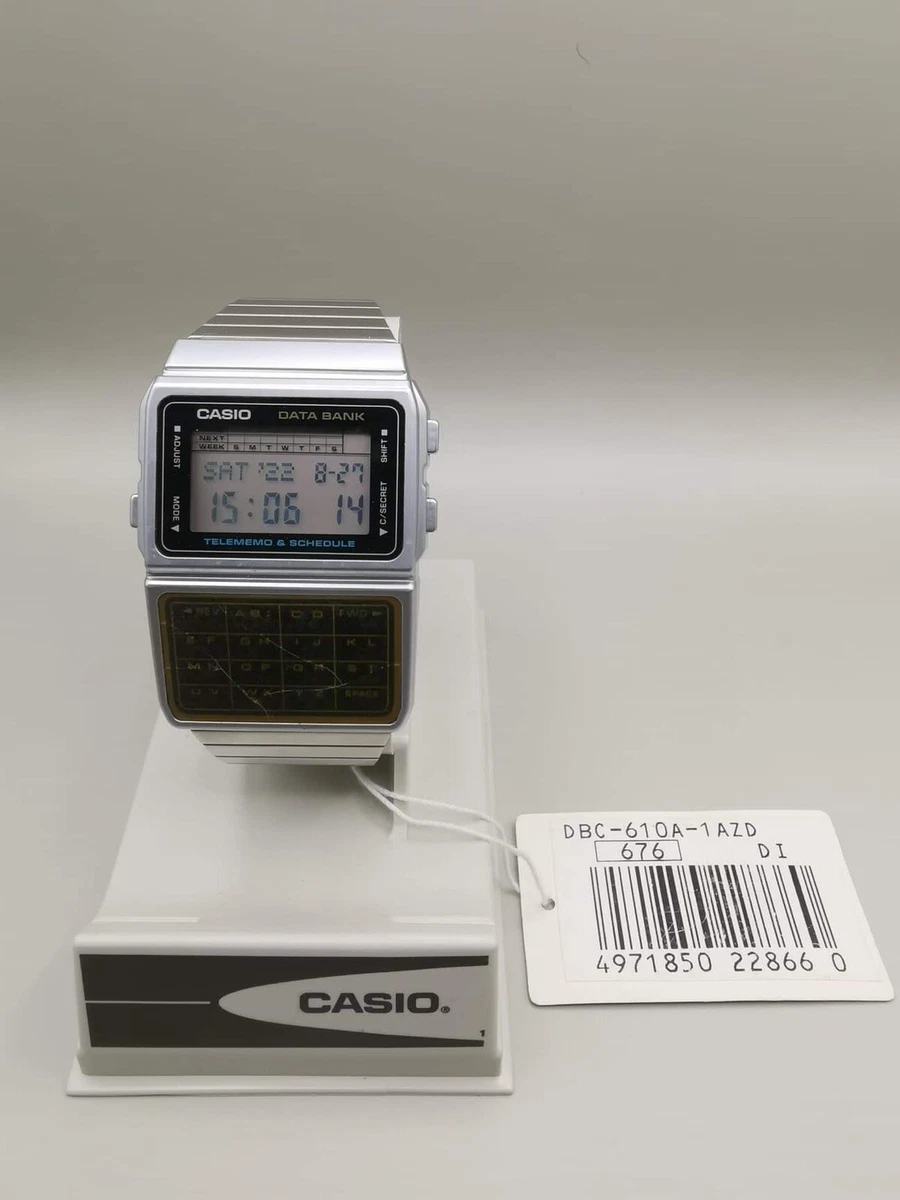 Casio DBC-610 Databank Telememo Schedule Digital Watch